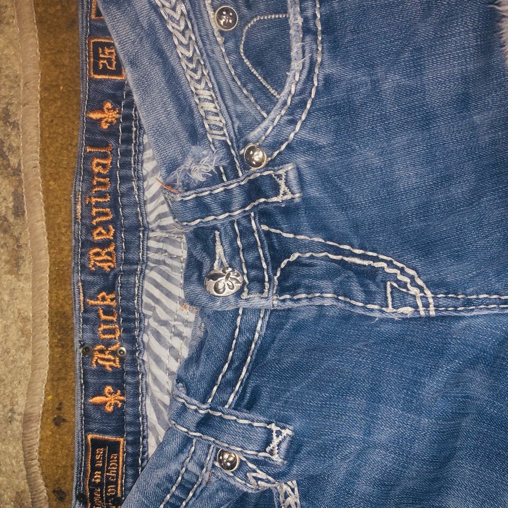 Rock Revival Blue Jeans